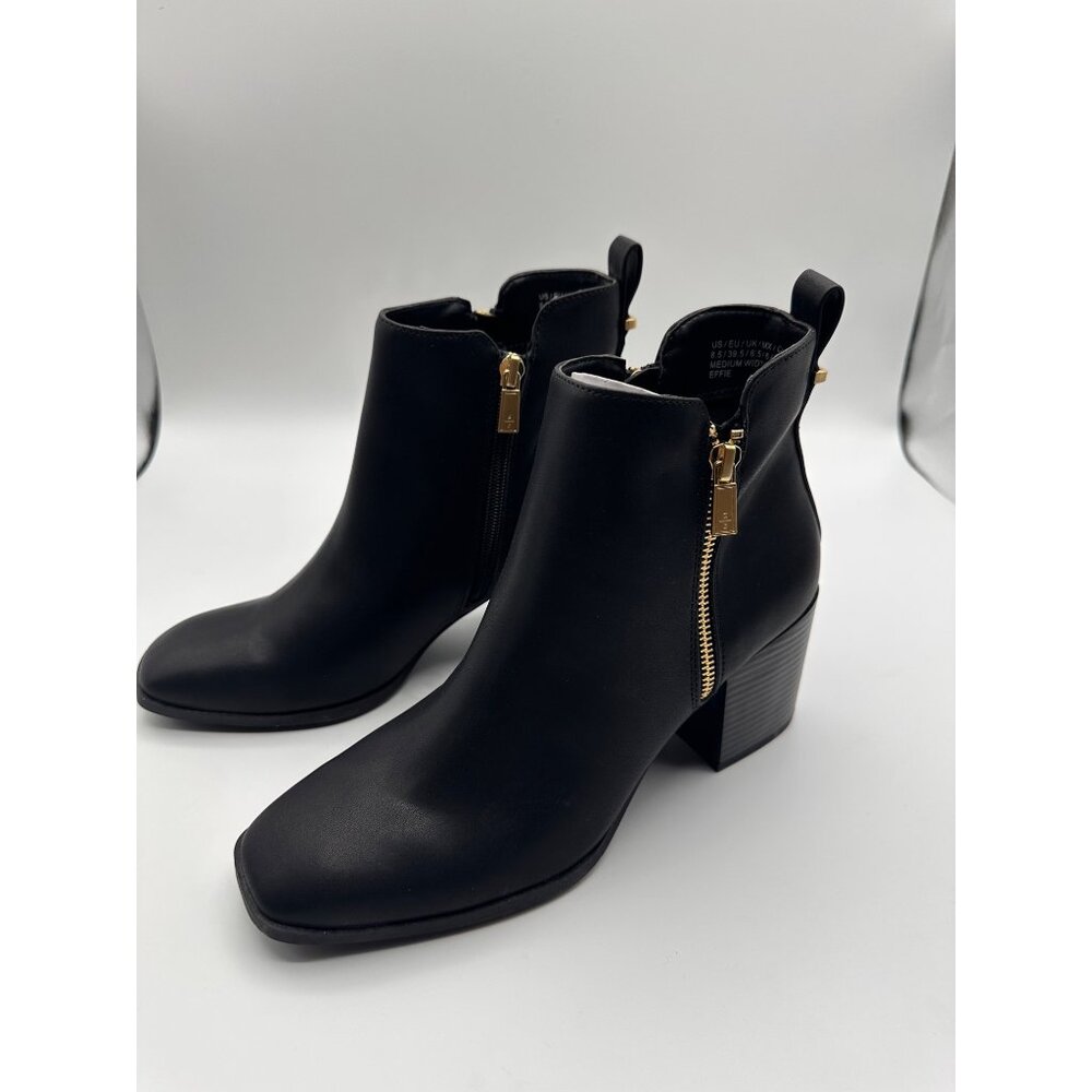 Kenneth Cole Reaction Size 8.5M  Ankle Boots Side Zipper Faux Leather - Picture 7 of 10